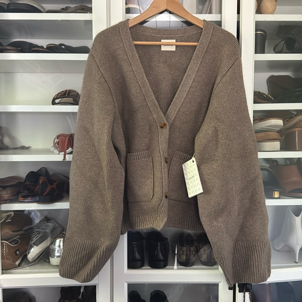 Khaite Scarlet Cashmere Cardigan XL